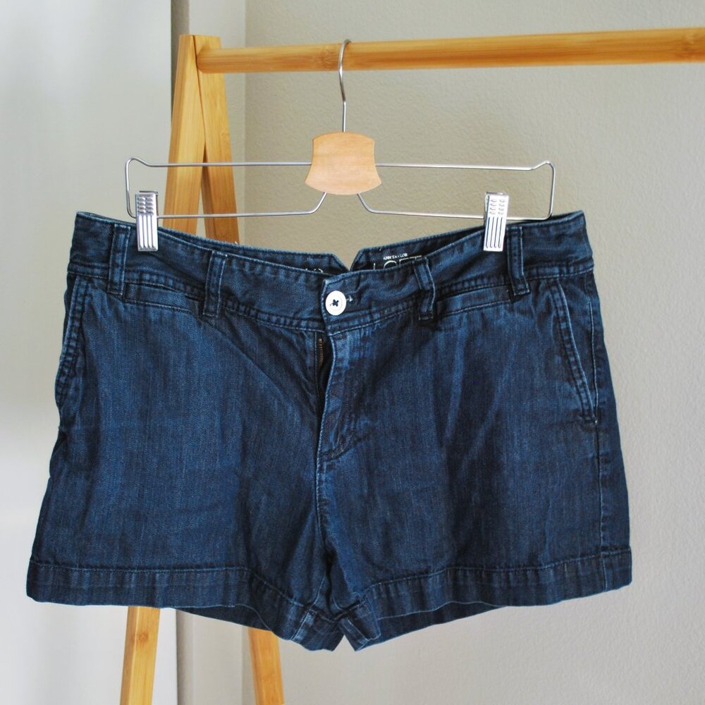 LOFT Dark Denim Shorts